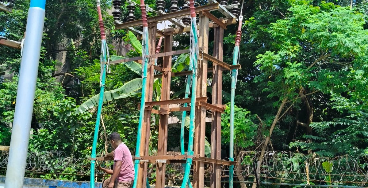 Substation erection project